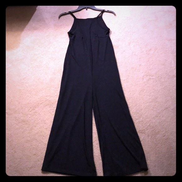PrettyLittleThing Pants - NWOT PLT Ribbed Jumpsuit in Navy Blue